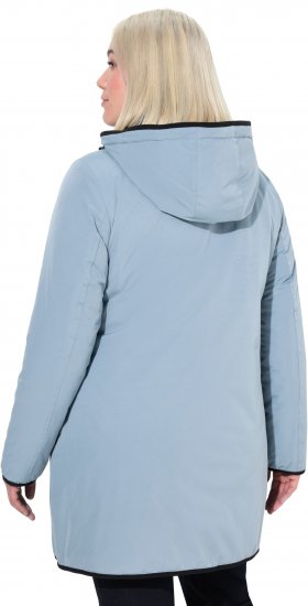 Ulla Popken HYPRAR Reversible Quilted Jacket Grey Blue - Vestes - 