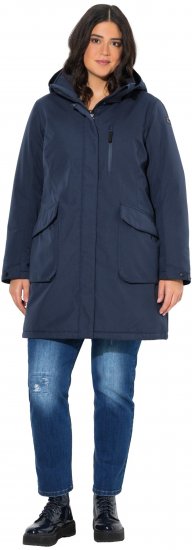 Ulla Popken HYPRAR Drawstring Waist Parka Navy - Vestes - 