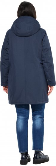Ulla Popken HYPRAR Drawstring Waist Parka Navy - Vestes - 