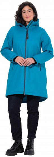 Ulla Popken HYPRAR Triple-Function Longline Jacket Turquoise - Vestes - 