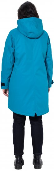 Ulla Popken HYPRAR Triple-Function Longline Jacket Turquoise - Vestes - 