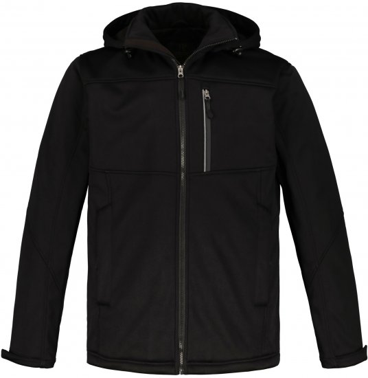 JP1880 Softshell Wind and Water Resistant Jacket Black TALL - TALL vestes - 