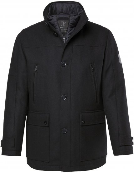 JP1880 Jacket Water-repellent Warm Black - Vestes - Vestes Homme Grandes Tailles
