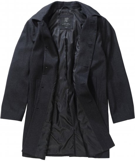 JP1880 Coat Wool Blend Water Repellent Dark Grey - Vestes - Vestes Homme Grandes Tailles