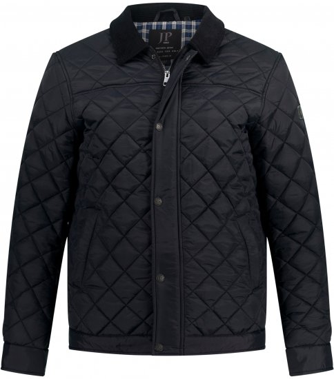 JP1880 Jacket Quilted Black - Vestes - Vestes Homme Grandes Tailles