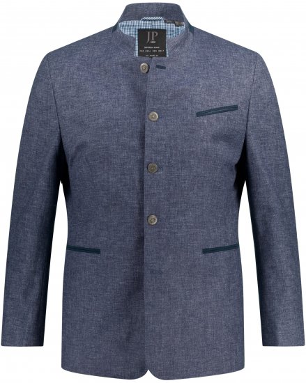 JP1880 Traditional Jacket Linen Blend Navy - Vestes - Vestes Homme Grandes Tailles