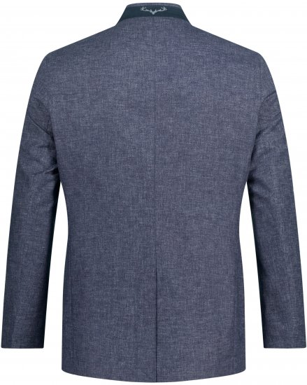 JP1880 Traditional Jacket Linen Blend Navy - Vestes - Vestes Homme Grandes Tailles