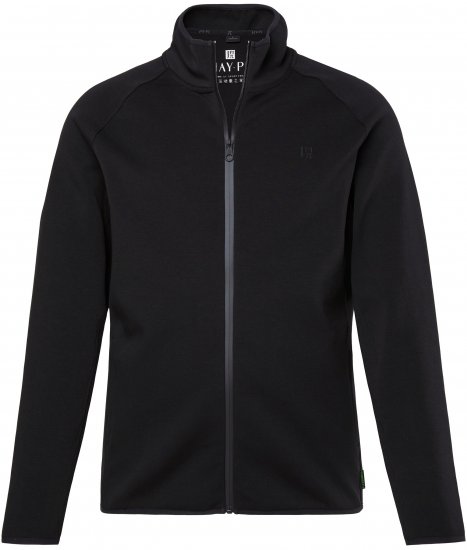 JAY-PI FLEXNAMIC® Golf Sweat Jacket with Zipper Black - Sweatshirts & hoodies - Sweatshirts/Hoodies grande taille homme