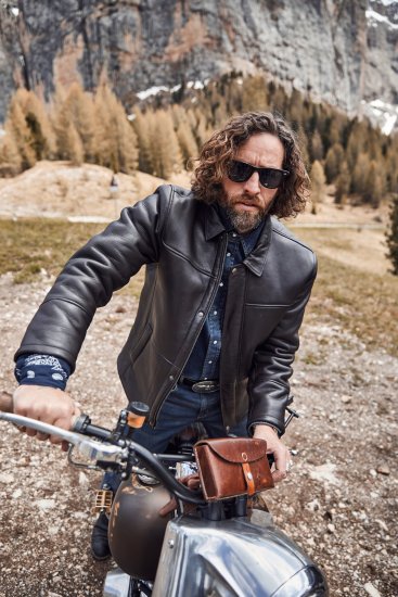 JP1880 Leather Jacket Soft Lamb Nappa Dark Brown - Vestes - Vestes Homme Grandes Tailles