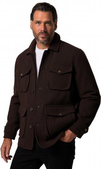 JP1880 Field Jacket Dark Brown - Vestes - Vestes Homme Grandes Tailles