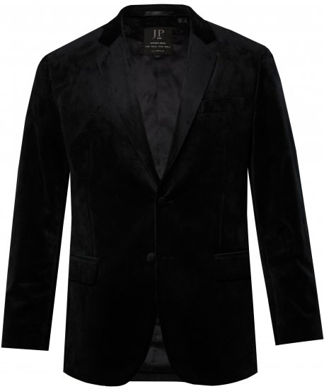 JP1880 Jacket Velvet Business Smoking Black - Costumes - Costumes grandes tailles 