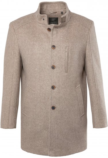 JP1880 Coat Wool Blend Beige Melange - Vestes - Vestes Homme Grandes Tailles