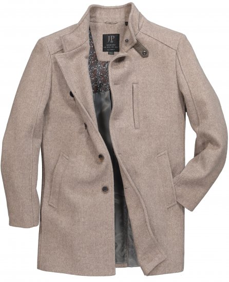 JP1880 Coat Wool Blend Beige Melange - Vestes - Vestes Homme Grandes Tailles