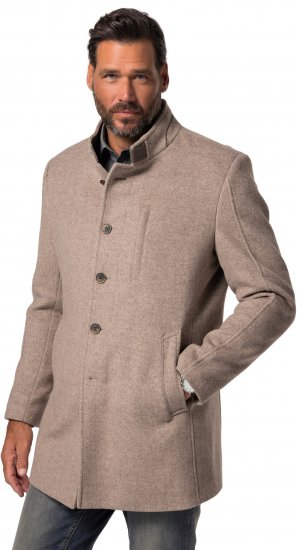 JP1880 Coat Wool Blend Beige Melange - Vestes - Vestes Homme Grandes Tailles