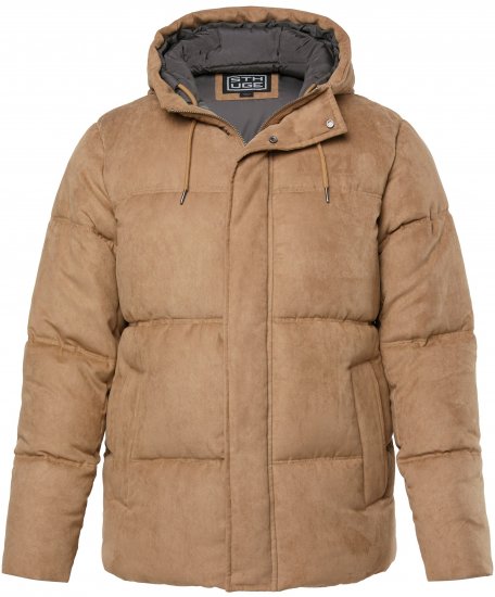 STHUGE Jacket Puffer With Warm Quilting Beige - Vestes - Vestes Homme Grandes Tailles