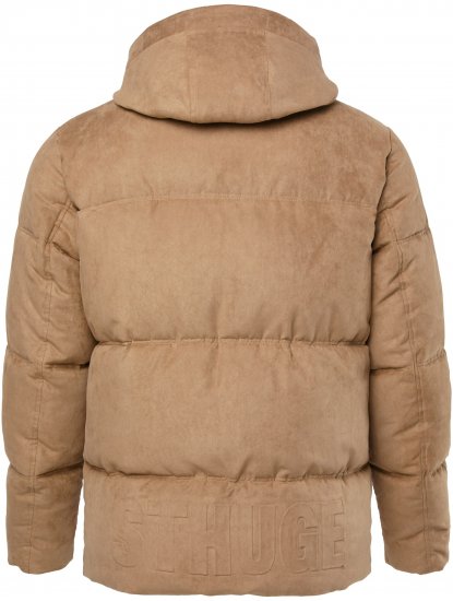 STHUGE Jacket Puffer With Warm Quilting Beige - Vestes - Vestes Homme Grandes Tailles