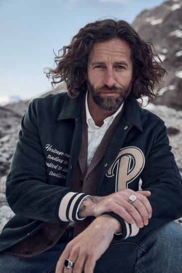 JP1880 Blouson Velour with Chest Embroidery Dark Green - Vestes - Vestes Homme Grandes Tailles