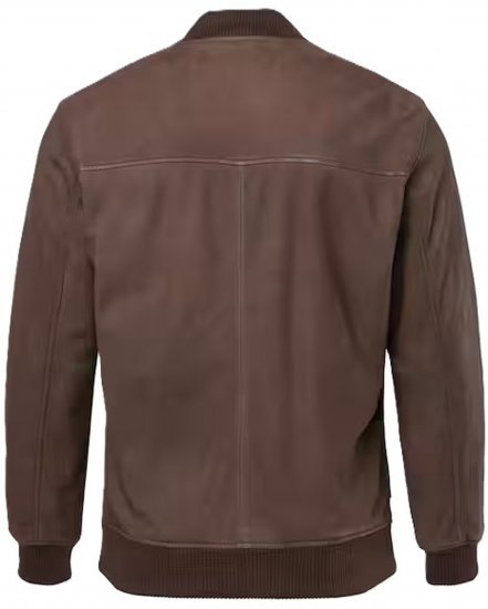 JP1880 Jacket Buffed Nubuck Lamb Leather Brown - Vestes - Vestes Homme Grandes Tailles