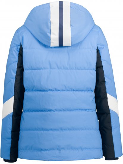 Ulla Popken HYPRAR Chevron Stripe Triple Function Quilted Fully Lined Ski Jacket Pastel Petrol - Vestes - 