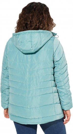 Ulla Popken Quilted Water Repellent Jacket Soft Turquoise - Vestes - 