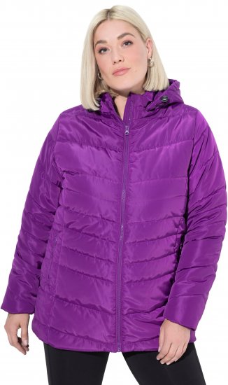 Ulla Popken Quilted Water Repellent Jacket Dark Purple - Vestes - 
