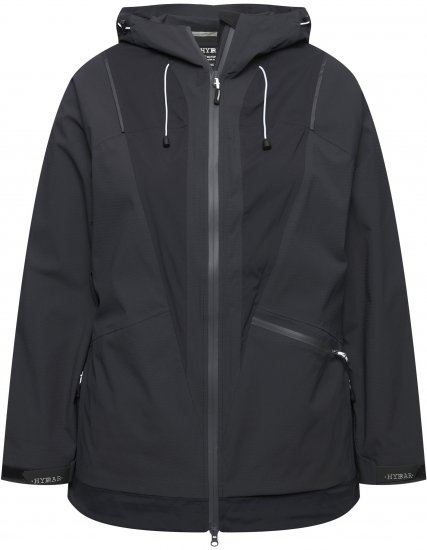 Ulla Popken Functional Reflective Waterproof Jacket Black - Vestes - 