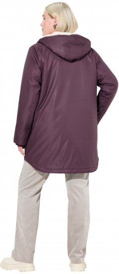 Ulla Popken HYPRAR Fleece Lined Jacket Dark Ruby - Vestes - 