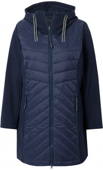 Ulla Popken HYPRAR Softshell Long Cut Jacket Navy - Vestes - 