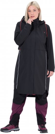 Ulla Popken Extra Long Functional Coat Black - Vestes - 