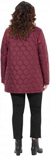 Ulla Popken HYPRAR Water-Repellent Quilted Jacket Wine Red - Vestes - 