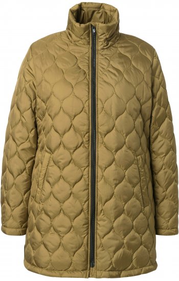 Ulla Popken HYPRAR Water-Repellent Quilted Jacket Dark Mustard Yellow - Vestes - 