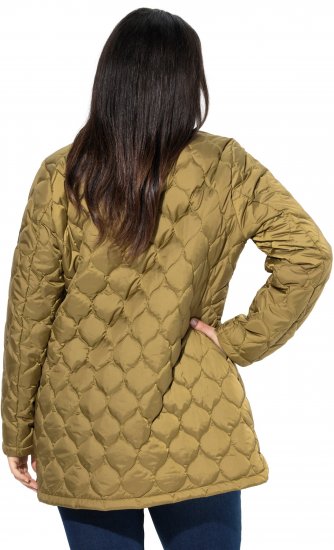 Ulla Popken HYPRAR Water-Repellent Quilted Jacket Dark Mustard Yellow - Vestes - 