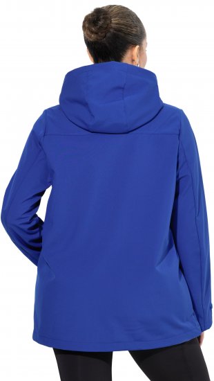 Ulla Popken HYPRAR Softshell Fleece Lined Jacket Capri Blue - Vestes - 