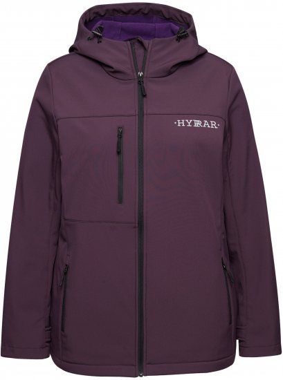Ulla Popken HYPRAR Softshell Fleece Lined Jacket Dark Blackberry - Ceintures femme - 