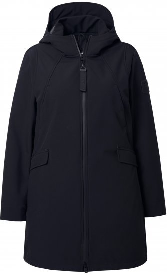 Ulla Popken HYPRAR Water Repellent Softshell Jacket Black - Vestes - 