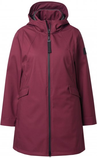Ulla Popken HYPRAR Water Repellent Softshell Jacket Cherry - Vestes - 