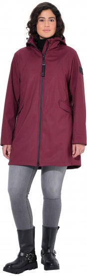 Ulla Popken HYPRAR Water Repellent Softshell Jacket Cherry - Vestes - 