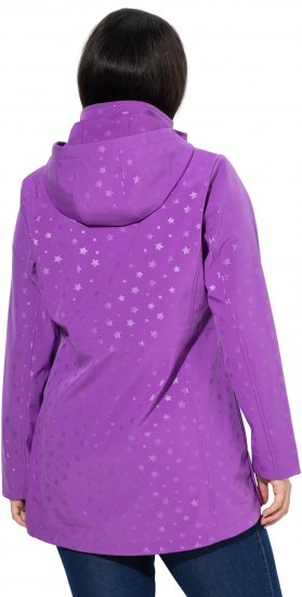 Ulla Popken HYPRAR Star Print Softshell Jacket Purple - Vestes - 