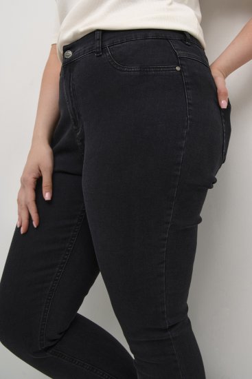 Kaffe Curve Laurina Jean Denim noir délavé - Jeans & Pantalons Femme Grandes Tailles – Plus Size - 