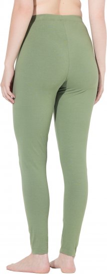 Ulla Popken Basic Stretch Knit Ankle Length Leggings Olive - Jeans & Pantalons Femme Grandes Tailles – Plus Size - 