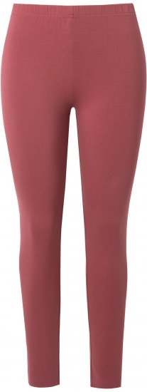 Ulla Popken Basic Stretch Knit Ankle Length Leggings Brick Red - Jeans & Pantalons Femme Grandes Tailles – Plus Size - 