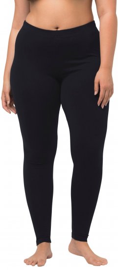 Ulla Popken Basic Stretch Knit Ankle Length Leggings Navy - Jeans & Pantalons Femme Grandes Tailles – Plus Size - 