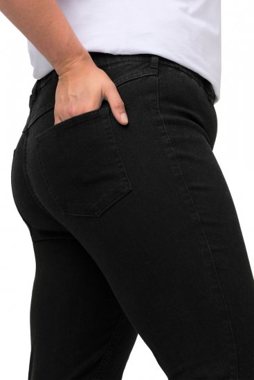 Ulla Popken Denim Look All Elastic Pocket Sienna Jeggings Black - Ulla Popken - Vêtements Ulla Popken Grande Taille