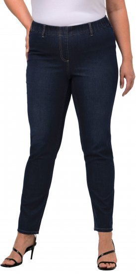 Ulla Popken Denim Look All Elastic Pocket Sienna Jeggings Dark Blue Denim - Jeans & Pantalons Femme Grandes Tailles – Plus Size - 
