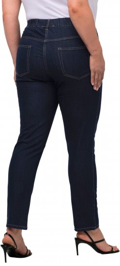 Ulla Popken Denim Look All Elastic Pocket Sienna Jeggings Dark Blue Denim - Jeans & Pantalons Femme Grandes Tailles – Plus Size - 