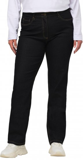 Ulla Popken Regular Fit Mandy Stretch Jeans Dark Blue Denim - Jeans & Pantalons Femme Grandes Tailles – Plus Size - 