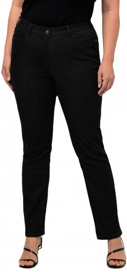 Ulla Popken Sammy Fit Slim Leg Stretch Jeans Black - Jeans & Pantalons Femme Grandes Tailles – Plus Size - 