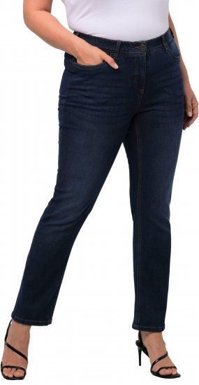 Ulla Popken Sammy Fit Slim Leg Stretch Jeans Blue Denim - Jeans & Pantalons Femme Grandes Tailles – Plus Size - 