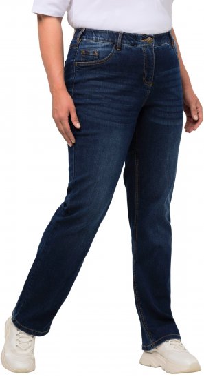 Ulla Popken Straight Leg Mandy Fit Stretch Jeans Blue Denim - Jeans & Pantalons Femme Grandes Tailles – Plus Size - 