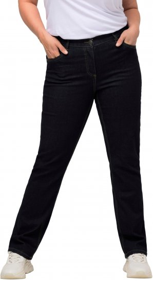 Ulla Popken Straight Leg Mandy Fit Stretch Jeans Dark Blue Denim - Jeans & Pantalons Femme Grandes Tailles – Plus Size - 